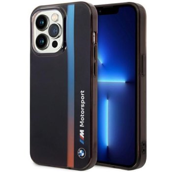 Apple iPhone 14 Pro Max 6.7" BMW IML Tricolor Stripe Case Cover (BMHCP14X22HVGV), Black