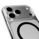 Puro Lite Mag dėklas, skirtas iPhone 17 Pro, skaidrus su juodu žiedu