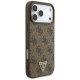 Guess 4G Strap Triangle Logo MagSafe dėklas iPhone 17 Pro Max, rudas