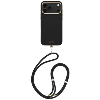 Uniq Coehl Mirelle dėklas su magnetiniu įkrovimu iPhone 17 Pro Max, juodas