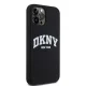 DKNY dėklas iPhone 12 / 12 Pro telefonui Liquid Silicone MagSafe, juodas