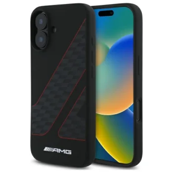 Mercedes AMG dėklas iPhone 16 telefonui su MagSafe, juodas