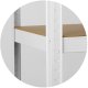 Humberg 4841 metalinė sandėliavimo lentyna 150x75x30 cm, balta