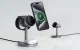 Belaidis įkroviklis Aukey MagFusion 3 in 1 LC-MC311, 15W Qi2, pilkas