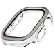 Uniq Voute dėklas su stiklu Apple Watch Ultra 49 mm, sidabrinis
