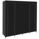 Ruhhy Folding Fabric Wardrobe 170x170 cm, Black