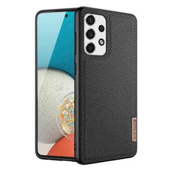 Dux Ducis Fino dėklas telefonui Samsung Galaxy A73, nailoninis, juodas