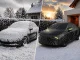 Vandeniui atsparus automobilio užvalkalas su kišenėmis veidrodėliams (M dydis), juodas
