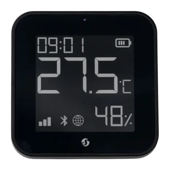 Shelly BLU H&T Display ZB temperatūros, drėgmės ir šviesos jutiklis, juodas