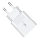 Tech-Protect C30W įkroviklis USB-C PD 30W / USB-A QC 3.0 - baltas