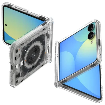 Spigen Ultra Hybrid Pro MagSafe dėklas Samsung Galaxy Z Flip 8 Neo One, pilkas/juodas