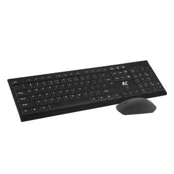 Belaidės klaviatūros ir pelės rinkinys NanoRS RS580, 2.4 GHz, 1200 DPI, juodas