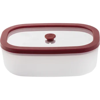 Stiklinis vakuuminis maisto indelis Berkel ICON 0,5 l, baltas / raudonas