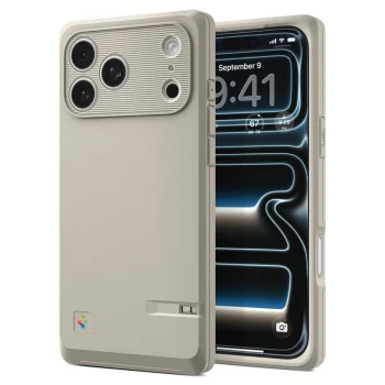 Retro dėklas Spigen Classic LS iPhone 17 Pro Max, su MagSafe, smėlio spalvos