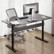 Ergo Office ER-453 Ergonomic Desk, Black, 140x68cm