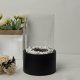 Freestanding Tabletop Bio Ethanol Fireplace Indoor Ventless, Black