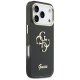 „Guess IML 4G Script Metal“ dėklas, skirtas „iPhone 17 Pro“, juodas