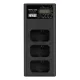 Newell CD-USB-C trijų kanalų įkroviklis Sony NP-FW50 akumuliatoriams