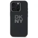 DKNY Liquid Silicone dėklas, skirtas iPhone 16 Pro, juodas