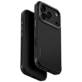 Dėklas Uniq Keva Magclick Charging, skirtas iPhone 17 Pro, juodas