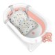 Sulankstoma kūdikių vonelė Ricokids 728601 su įdėklu, balta/rožinė