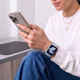 Tech-Protect Silicone dirželis Apple Watch 44 / 45 / 46 / 49 mm, mėlynas