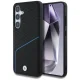BMW Leather Textured and Smooth MagSafe dėklas skirtas Samsung Galaxy S25, juodas