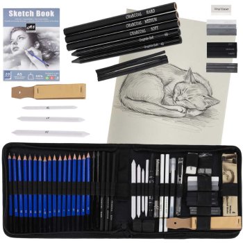 Drawing and Sketching Art Set, 54 Pieces