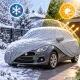 Vandeniui atsparus automobilio uždangalas PEVA, dydis M (430 x 160 x 120 cm), sidabriškai pilkas