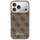 Guess 4G Script MagSafe dėklas iPhone 17 Pro Max telefonui, rudas