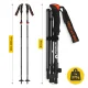 Sulankstomos trekingo ir šiaurietiškojo ėjimo lazdos 4Fizjo 1032 PRO+ Mountain Goat, oranžinės