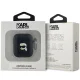 Karl Lagerfeld dėklas, skirtas AirPods 1 / 2, Monogram Karl Head, juodas