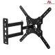 Maclean MC-759 TV ir monitoriaus sieninis laikiklis, 13-60\", iki 30 kg, juodas
