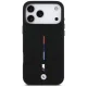 BMW M Silicon Tricolor Line MagSafe dėklas, skirtas iPhone 17 Pro Max, juodas
