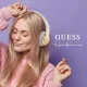 Belaidės ant ausų dedamos ausinės Guess 4G Script GUBH604GEMP, rožinės