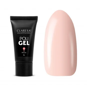 Claresa Poli Gel Nail Builder, Peach, 30 g