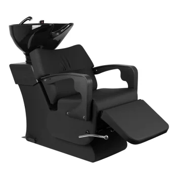 Gabbiano C37 Adjustable Barber Wash Unit, Black