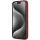 BMW Silicone Big Logo MagSafe dėklas iPhone 15 Pro, raudonas
