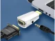 HDMI to VGA adapter with 3.5mm audio mini jack, black