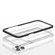 Hybrid Armor Clear 3in1 dėklas iPhone 12 Pro Max, juodas rėmelis