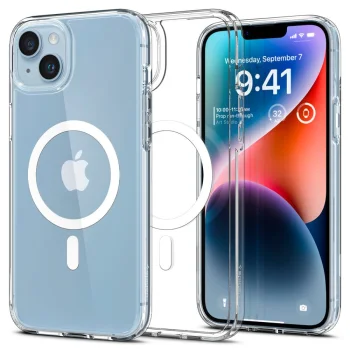 Spigen Ultra Hybrid MagSafe dėklas, skirtas iPhone 14, baltas