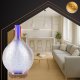 Ruhhy 26682 Ultrasonic Air Humidifier & Aroma Diffuser, 200ml, Beige/Brown