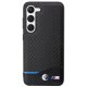 BMW Leather Carbon dėklas skirtas Samsung Galaxy S23+, juodas