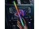 USB RGB LED šviesos juosta su garso reakcija, 18 režimų, juoda