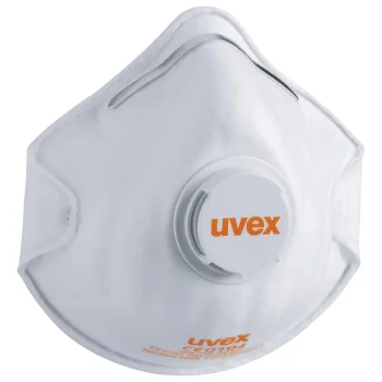 Respiratorius uvex silv-Air class.2210 FFP2 su vožtuvu, 3 vnt., baltas