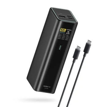 Cuktech PB200U išorinė baterija 20000mAh 210W 2x USB-C USB-A juoda
