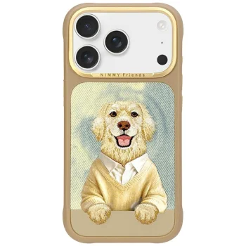 Nimmy Gentle Pets dėklas su MagSafe skirtas iPhone 17 Pro, Brown Dog