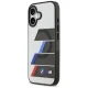 BMW M IML Metal Buttons Tricolor Lines MagSafe dėklas, skirtas iPhone 17, pilkas