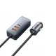 Baseus Share Together car charger 2x USB / 2x USB Type C 120W PPS Quick Charge Power Delivery gray (CCBT-A0G)