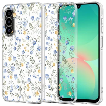 Tech-Protect Samsung Galaxy A26 5G Case FlexAir, Daisies with Leaves